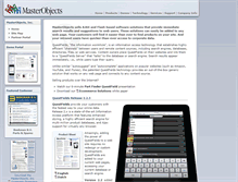 Tablet Screenshot of masterobjects.com